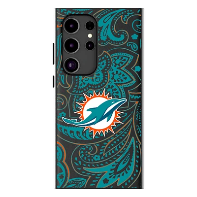 Keyscaper Miami Dolphins Paisley Galaxy Magnetic Bump Case