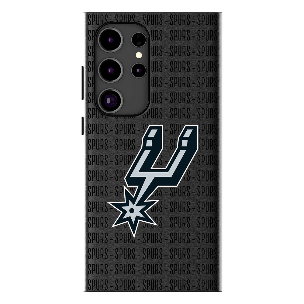 Keyscaper San Antonio Spurs Text Backdrop Galaxy Magnetic Bump Case