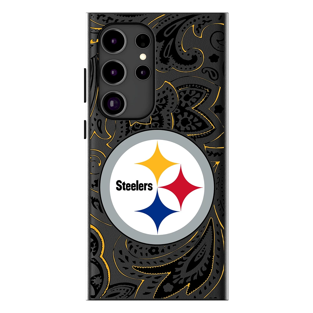 Keyscaper Pittsburgh Steelers Paisley Galaxy Magnetic Bump Case
