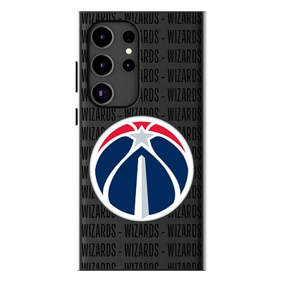 Keyscaper Washington Wizards Text Backdrop Galaxy Magnetic Bump Case