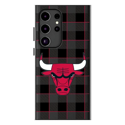 Keyscaper Chicago Bulls Plaid Galaxy Magnetic Bump Case