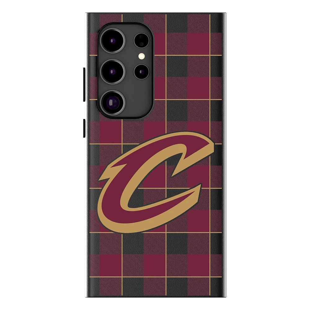 Keyscaper Cleveland Cavaliers Plaid Galaxy Magnetic Bump Case