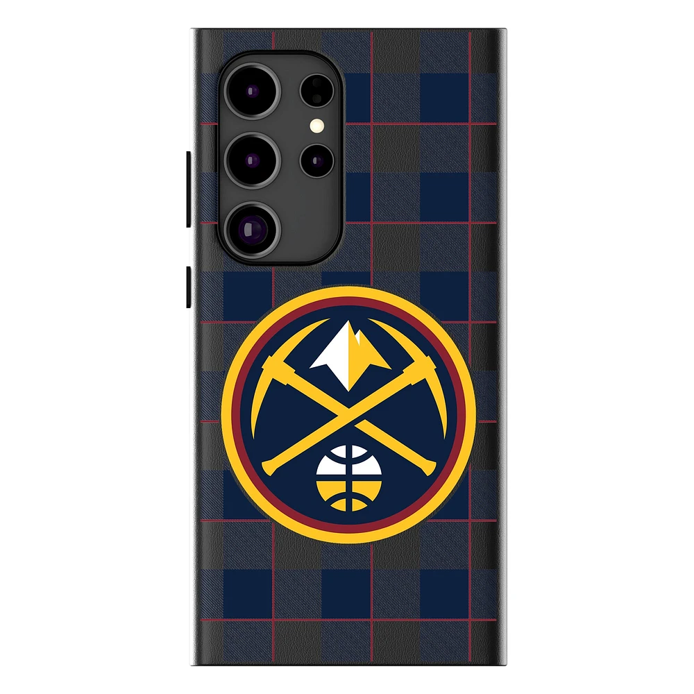 Keyscaper Denver Nuggets Plaid Galaxy Magnetic Bump Case