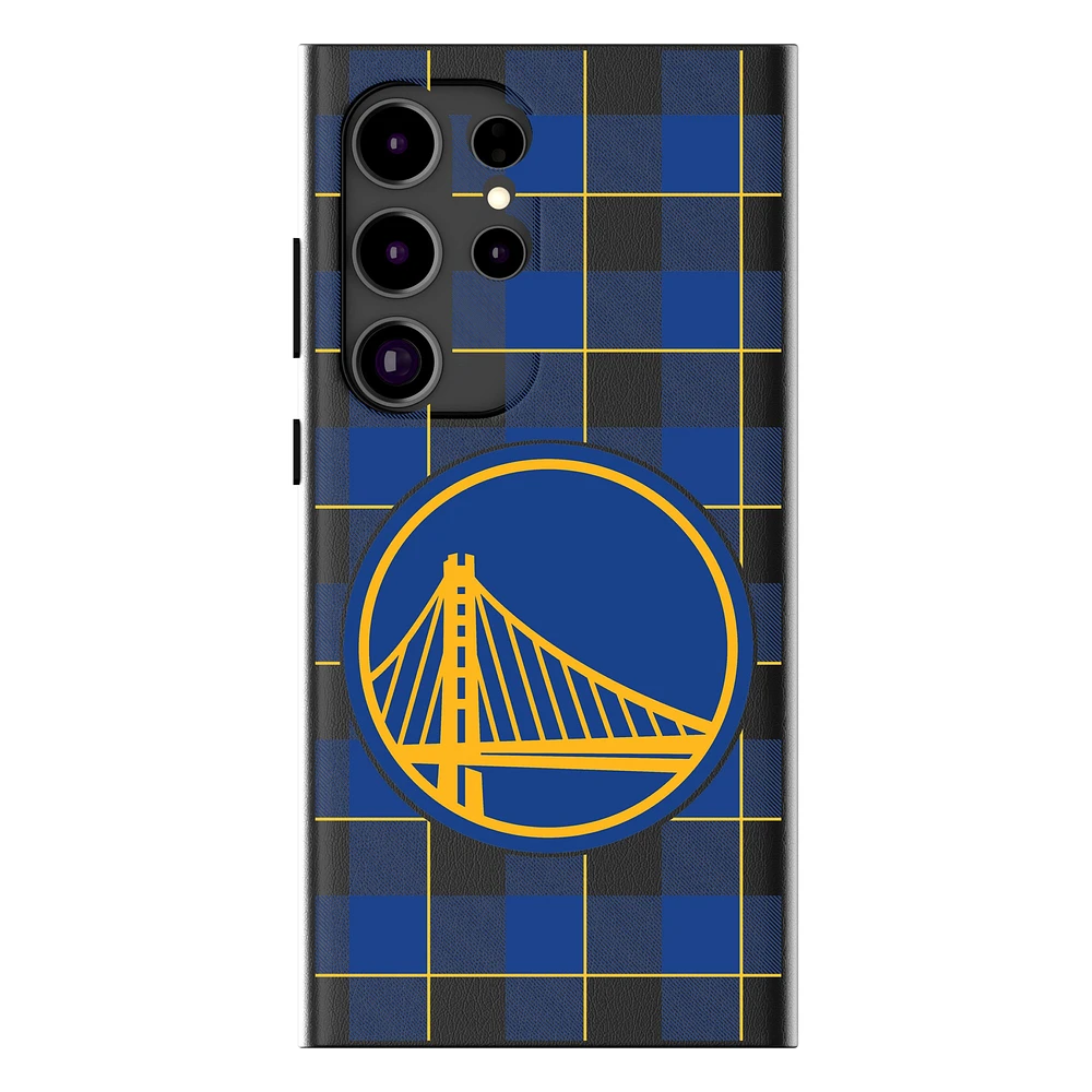 Keyscaper Golden State Warriors Plaid Galaxy Magnetic Bump Case