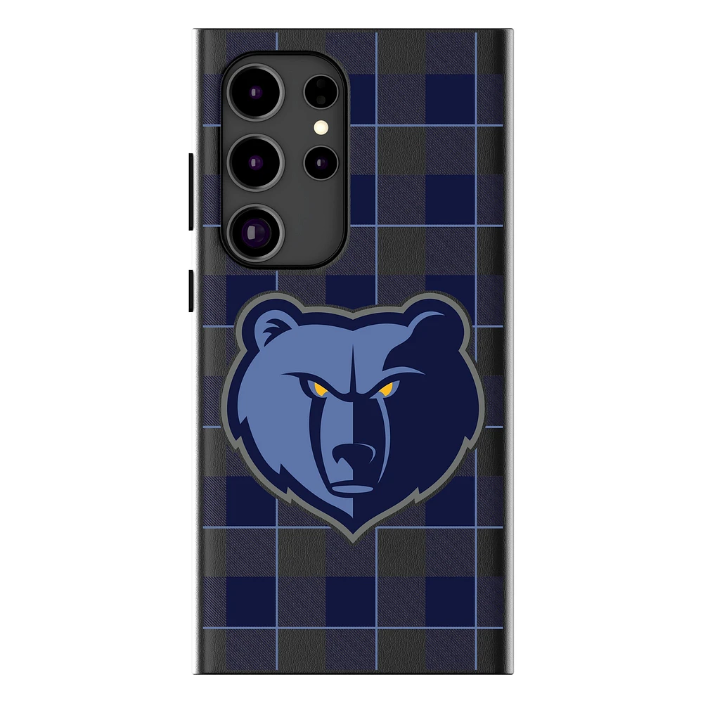 Keyscaper Memphis Grizzlies Plaid Galaxy Magnetic Bump Case