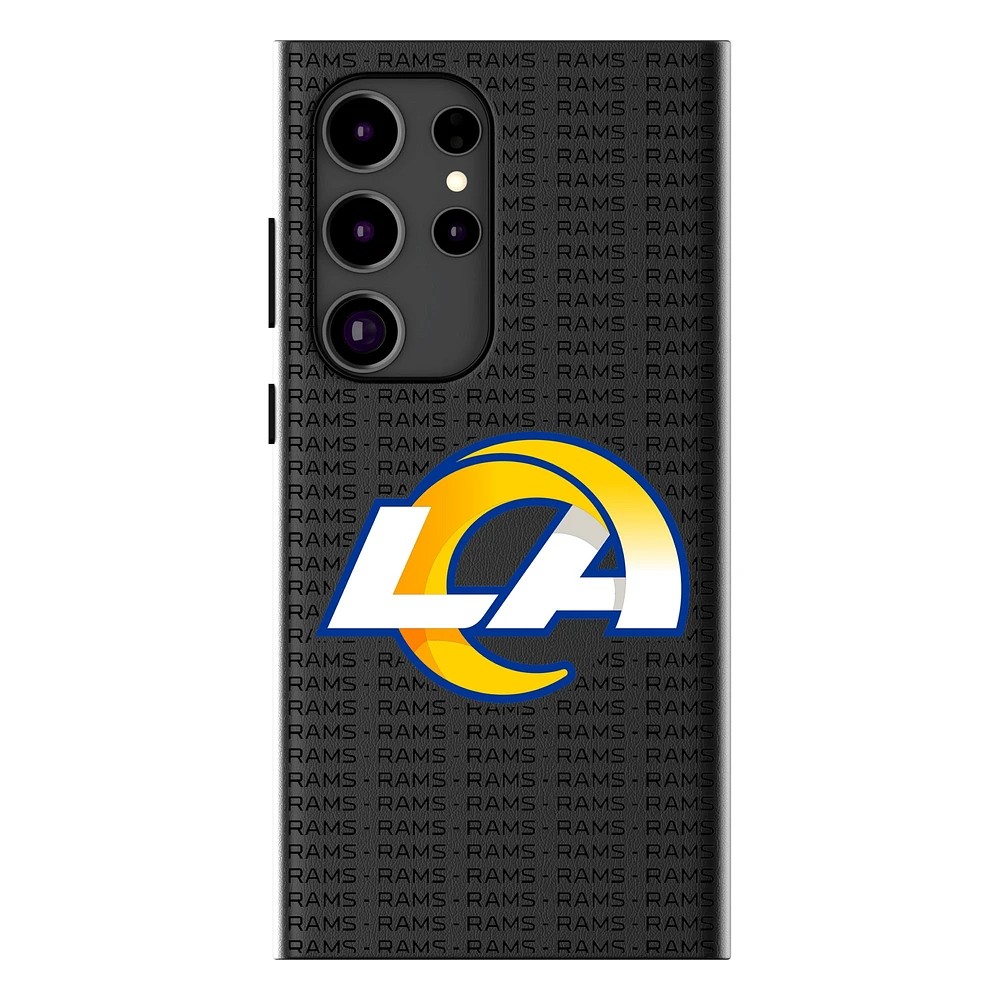 Keyscaper Los Angeles Rams Text Backdrop Galaxy Magnetic Bump Case