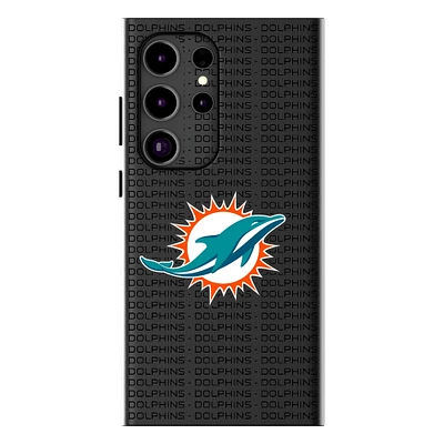 Keyscaper Miami Dolphins Text Backdrop Galaxy Magnetic Bump Case
