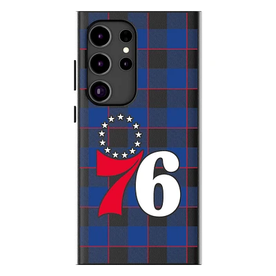Keyscaper Philadelphia 76ers Plaid Galaxy Magnetic Bump Case