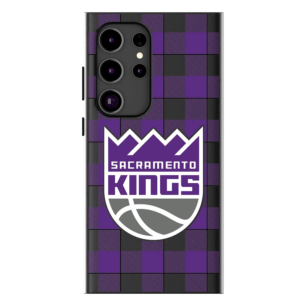 Keyscaper Sacramento Kings Plaid Galaxy Magnetic Bump Case