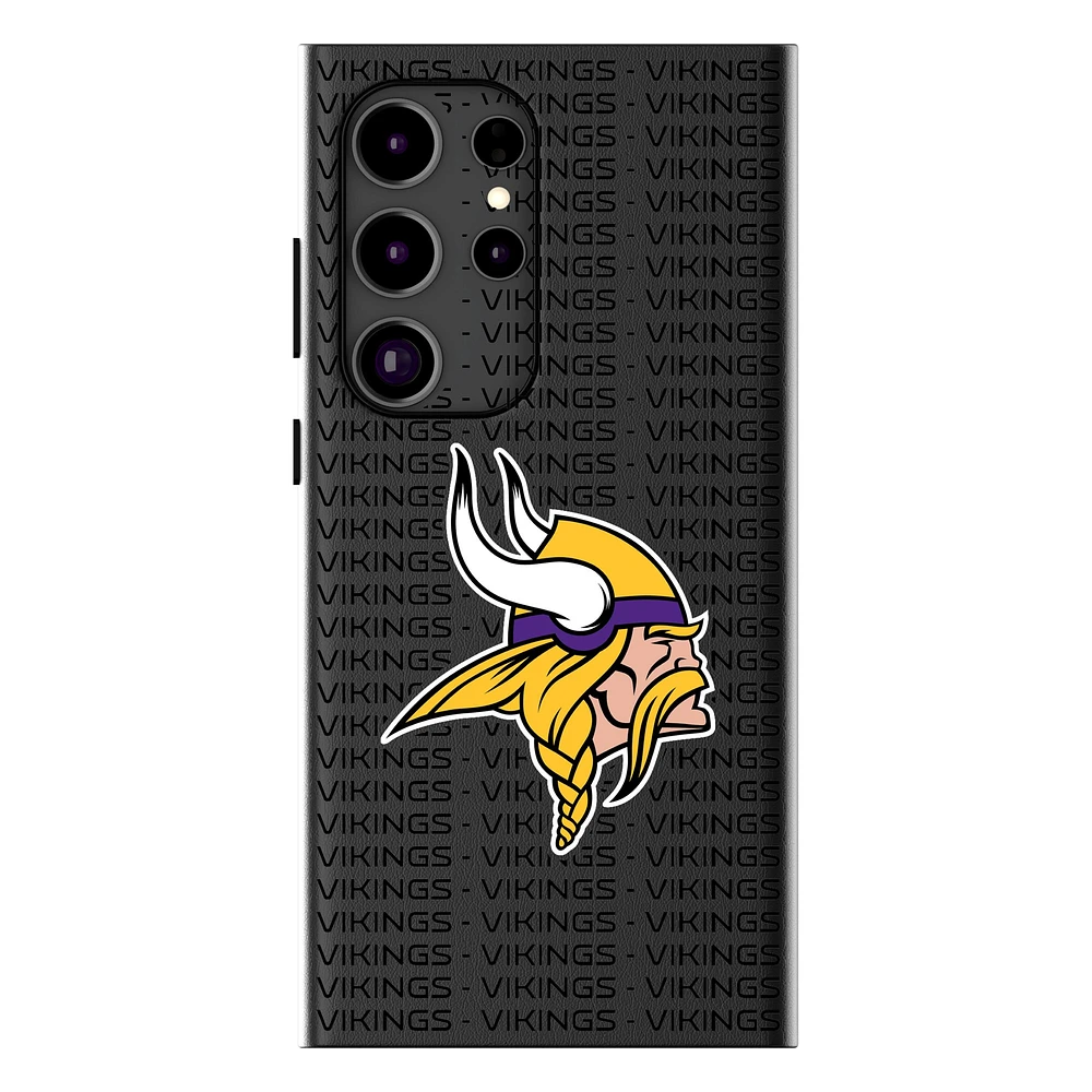 Keyscaper Minnesota Vikings Text Backdrop Galaxy Magnetic Bump Case