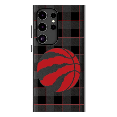 Keyscaper Toronto Raptors Plaid Galaxy Magnetic Bump Case
