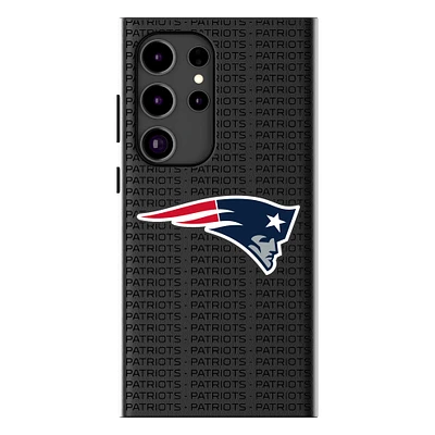 Keyscaper New England Patriots Text Backdrop Galaxy Magnetic Bump Case
