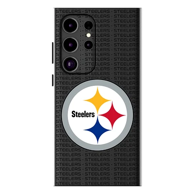 Keyscaper Pittsburgh Steelers Text Backdrop Galaxy Magnetic Bump Case