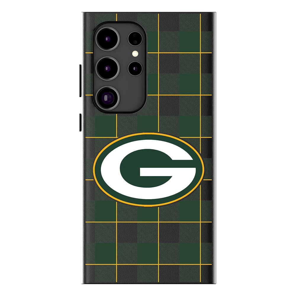 Keyscaper Green Bay Packers Plaid Galaxy Magnetic Bump Case