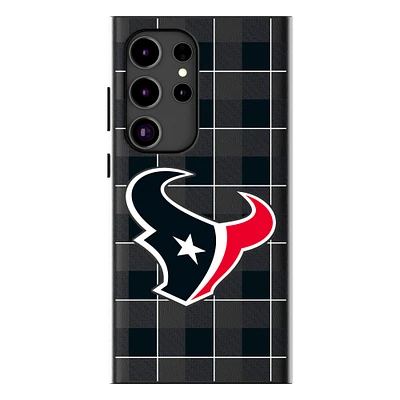 Keyscaper Houston Texans Plaid Galaxy Magnetic Bump Case