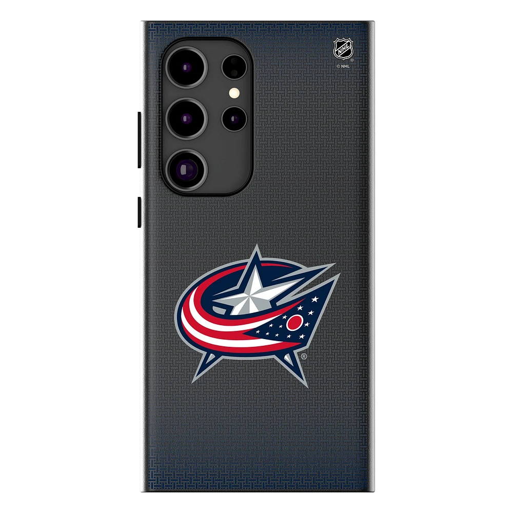 Keyscaper Columbus Blue Jackets Linen Galaxy Magnetic Bump Case