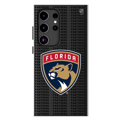 Keyscaper Florida Panthers Text Backdrop Galaxy Magnetic Bump Case