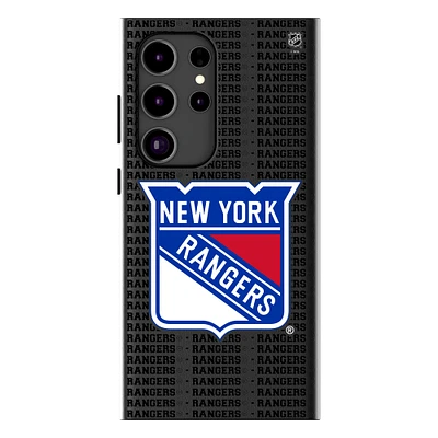 Keyscaper New York Rangers Text Backdrop Galaxy Magnetic Bump Case