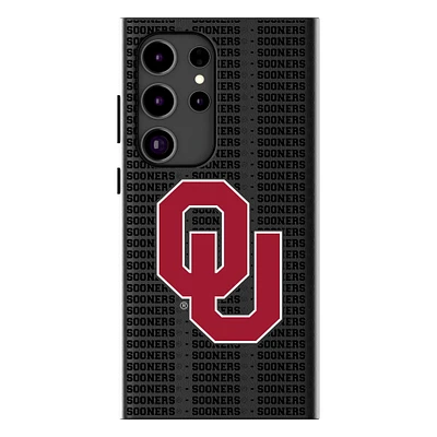 Keyscaper Oklahoma Sooners Text Backdrop Galaxy Magnetic Bump Case