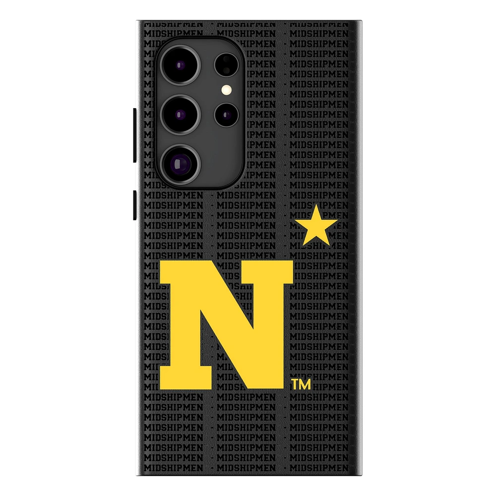 Keyscaper Navy Midshipmen Text Backdrop Galaxy Magnetic Bump Case