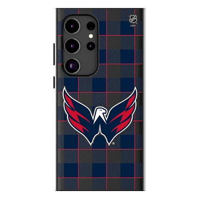 Keyscaper Washington Capitals Plaid Galaxy Magnetic Bump Case