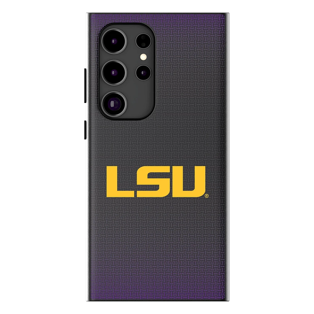 Keyscaper LSU Tigers Linen Galaxy Magnetic Bump Case