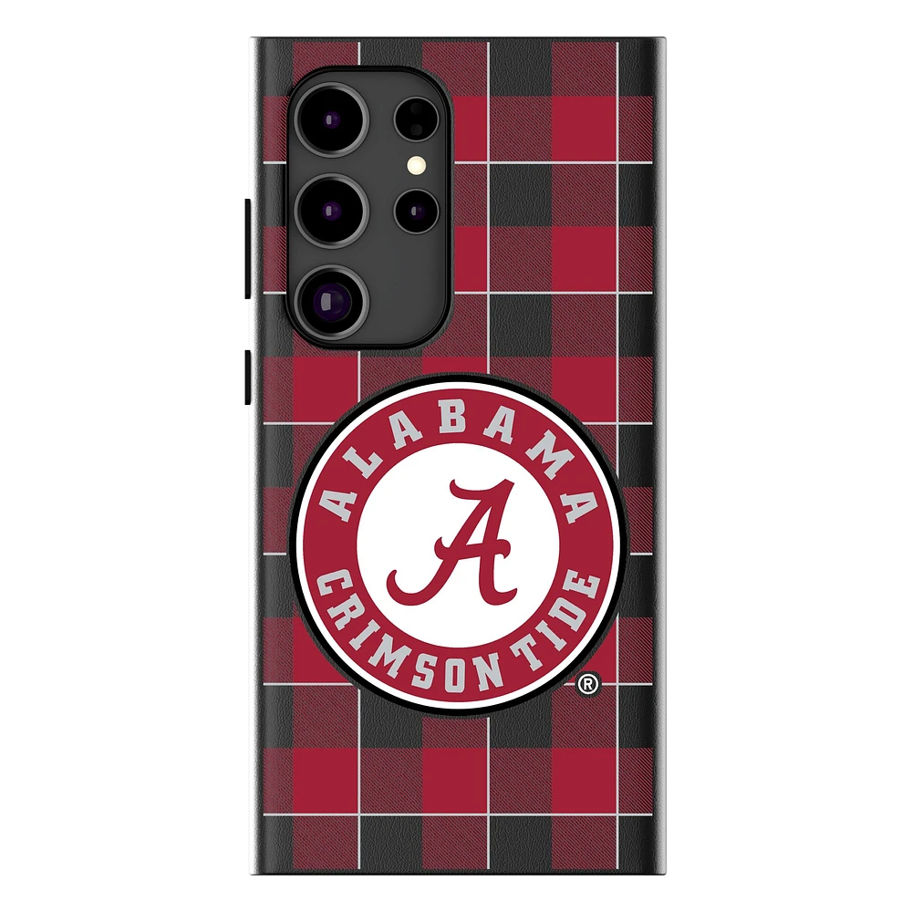 Keyscaper Alabama Crimson Tide Plaid Galaxy Magnetic Bump Case