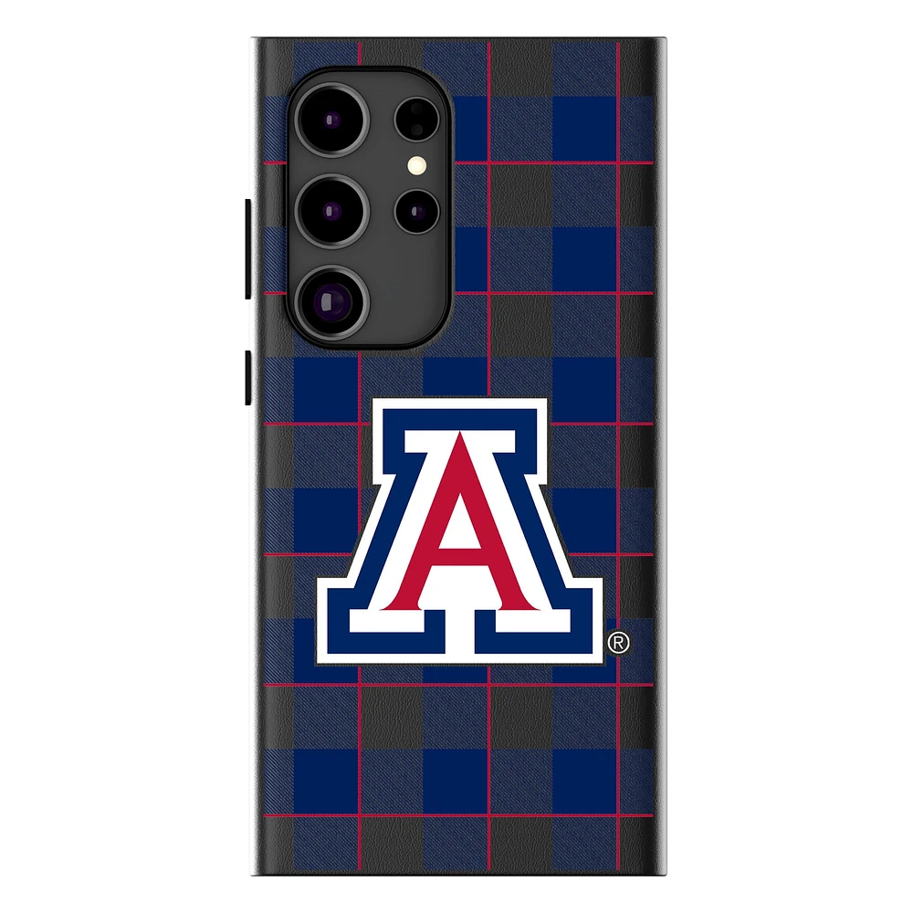 Keyscaper Arizona Wildcats Plaid Galaxy Magnetic Bump Case