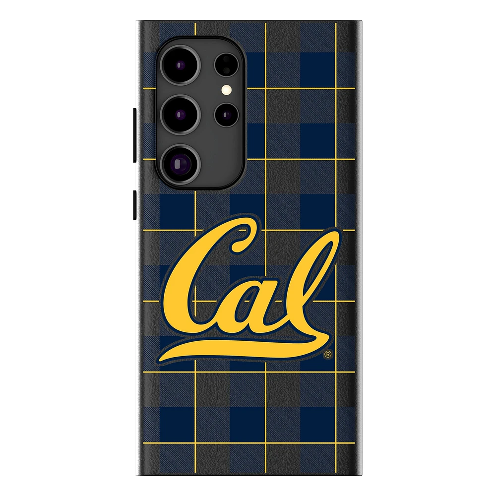 Keyscaper Cal Bears Plaid Galaxy Magnetic Bump Case