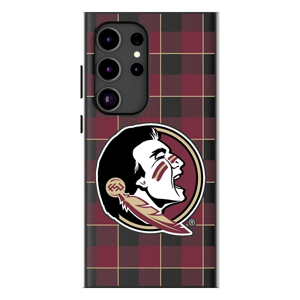 Keyscaper Florida State Seminoles Plaid Galaxy Magnetic Bump Case