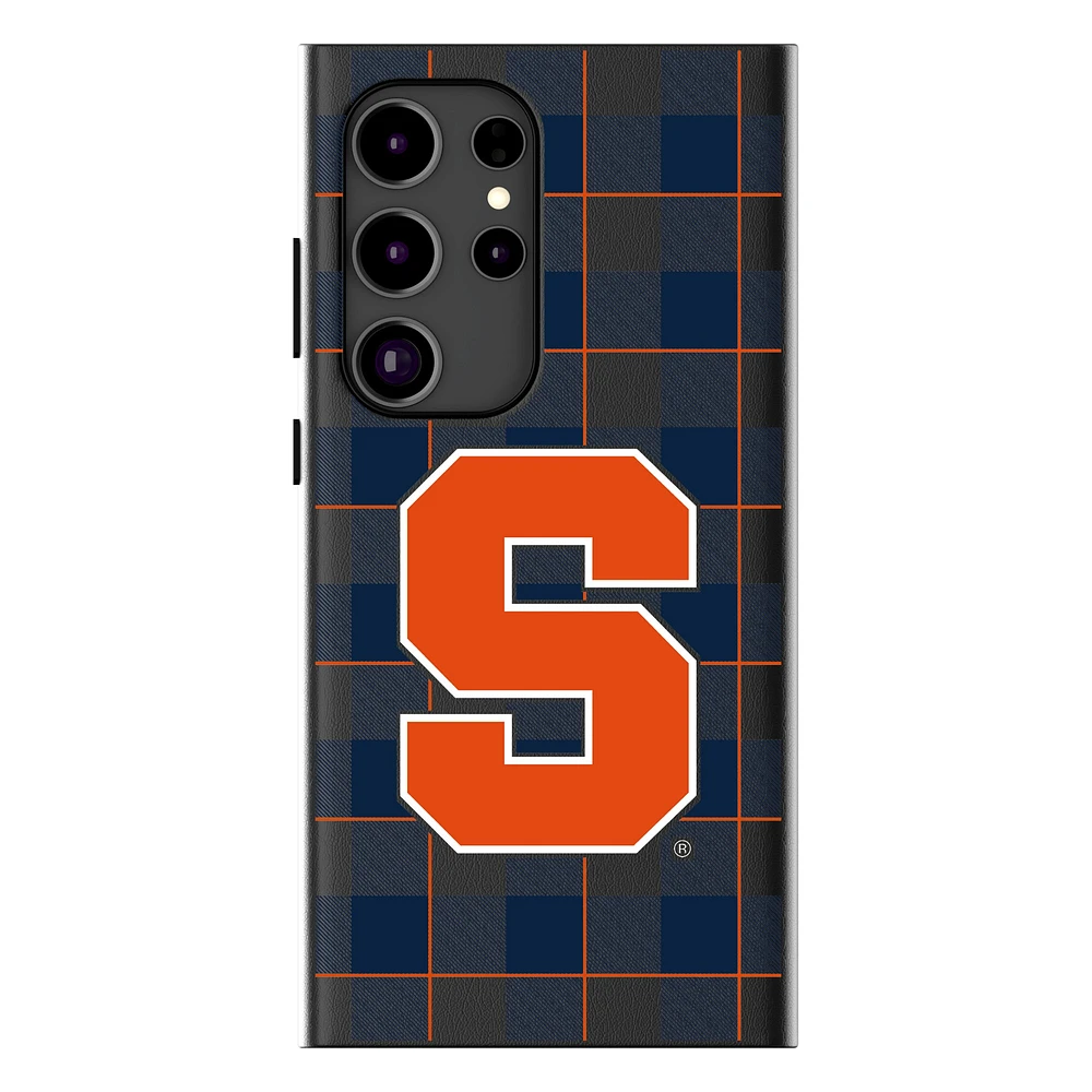Keyscaper Syracuse Orange Plaid Galaxy Magnetic Bump Case