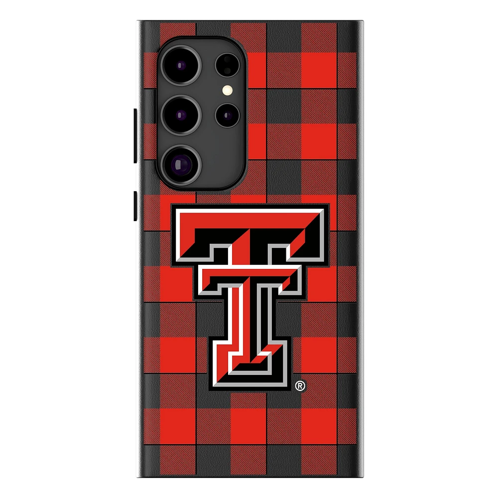 Keyscaper Texas Tech Red Raiders Plaid Galaxy Magnetic Bump Case