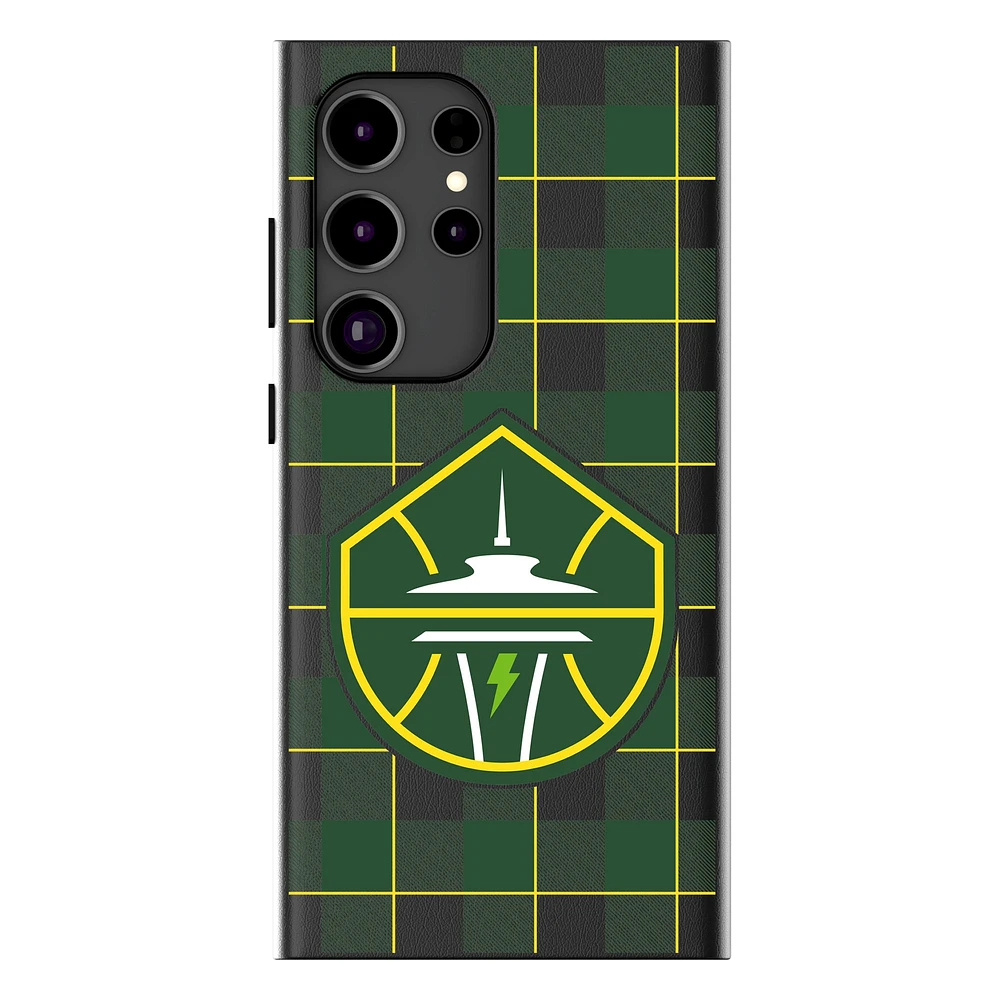 Keyscaper Seattle Storm Plaid Galaxy Magnetic Bump Case