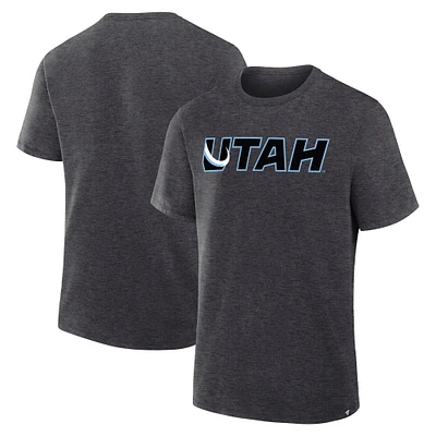 Men's Fanatics Heather Charcoal Utah Mammoth Combo Legacy T-Shirt