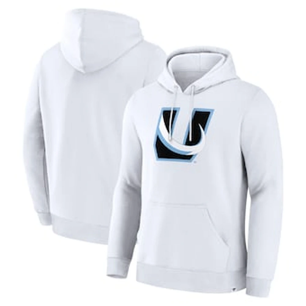 Men's Fanatics White Utah Mammoth Alternate Logo Legacy Fleece Pullover Hoodie