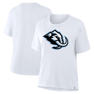 Women's Fanatics White Utah Mammoth Primary Logo Legacy T-Shirt