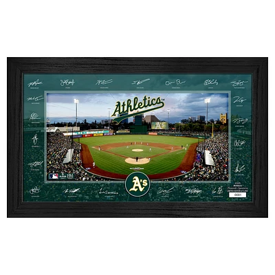Highland Mint Athletics Framed 12" x 20" 2025 Signature Field Photograph - Facsimile Signatures - Limited Edition of 5,000
