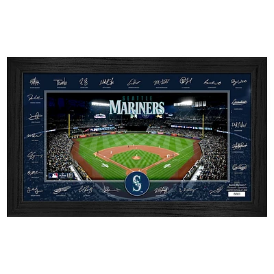 Highland Mint Seattle Mariners Framed 12" x 20" 2025 Signature Field Photograph - Facsimile Signatures - Limited Edition of 5,000