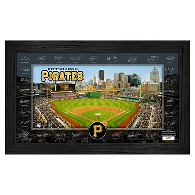 Highland Mint Pittsburgh Pirates Framed 12" x 20" 2025 Signature Field Photograph - Facsimile Signatures - Limited Edition of 5,000