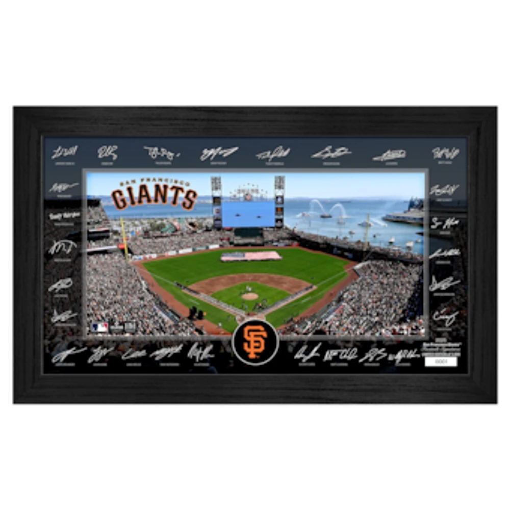 Highland Mint San Francisco Giants Framed 12" x 20" 2025 Signature Field Photograph - Facsimile Signatures - Limited Edition of 5,000