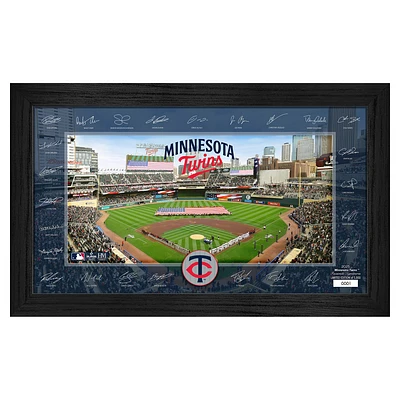 Highland Mint Minnesota Twins Framed 12" x 20" 2025 Signature Field Photograph - Facsimile Signatures - Limited Edition of 5,000