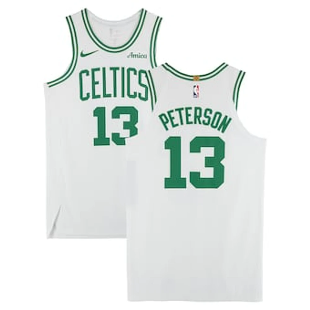 Drew Peterson Boston Celtics Game-Used #13 White Nike Jersey vs. Charlotte Hornets on April 11, 2025 - Size 48+4