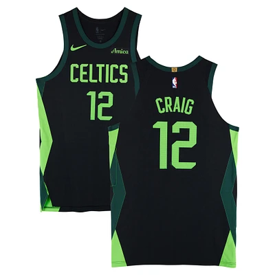 Torrey Craig Boston Celtics Game-Used #12 Black Nike City Edition Jersey vs. Charlotte Hornets on April 13, 2025 - Size 50+4