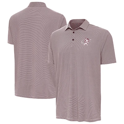 Men's Antigua Maroon Mississippi State Bulldogs Twine Swinging Bully Polo