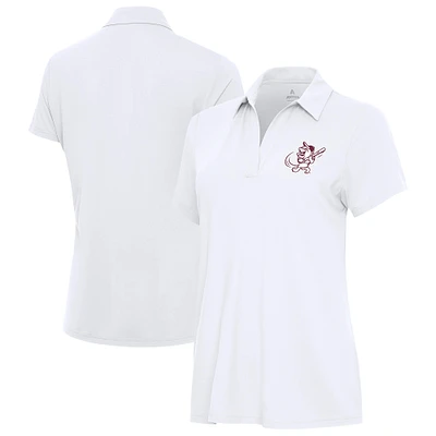 Women's Antigua Mississippi State Bulldogs Era Swinging Bully V-Neck Polo