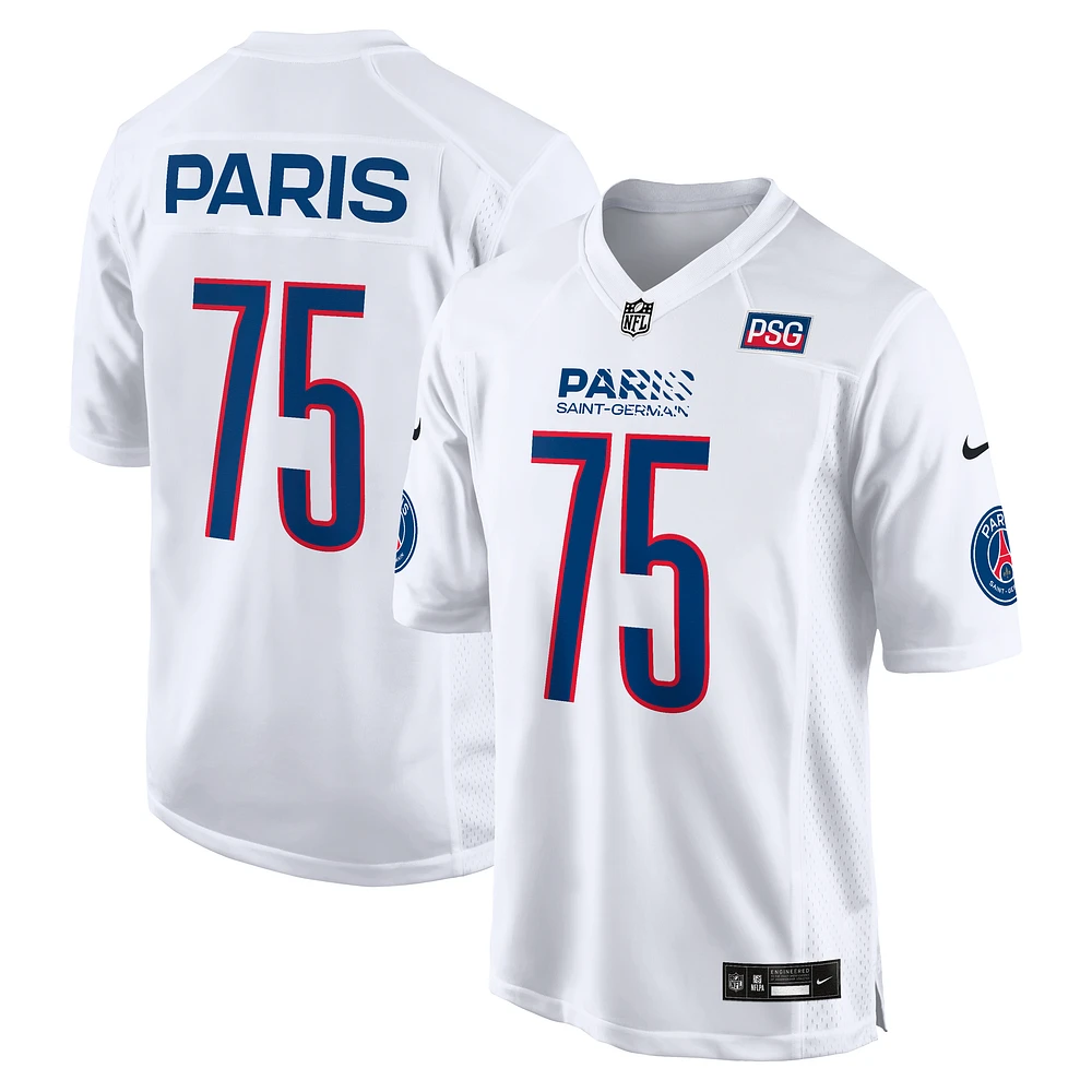 Men's Nike White Paris Saint-Germain 2025 Soccer x NFL Game Jersey