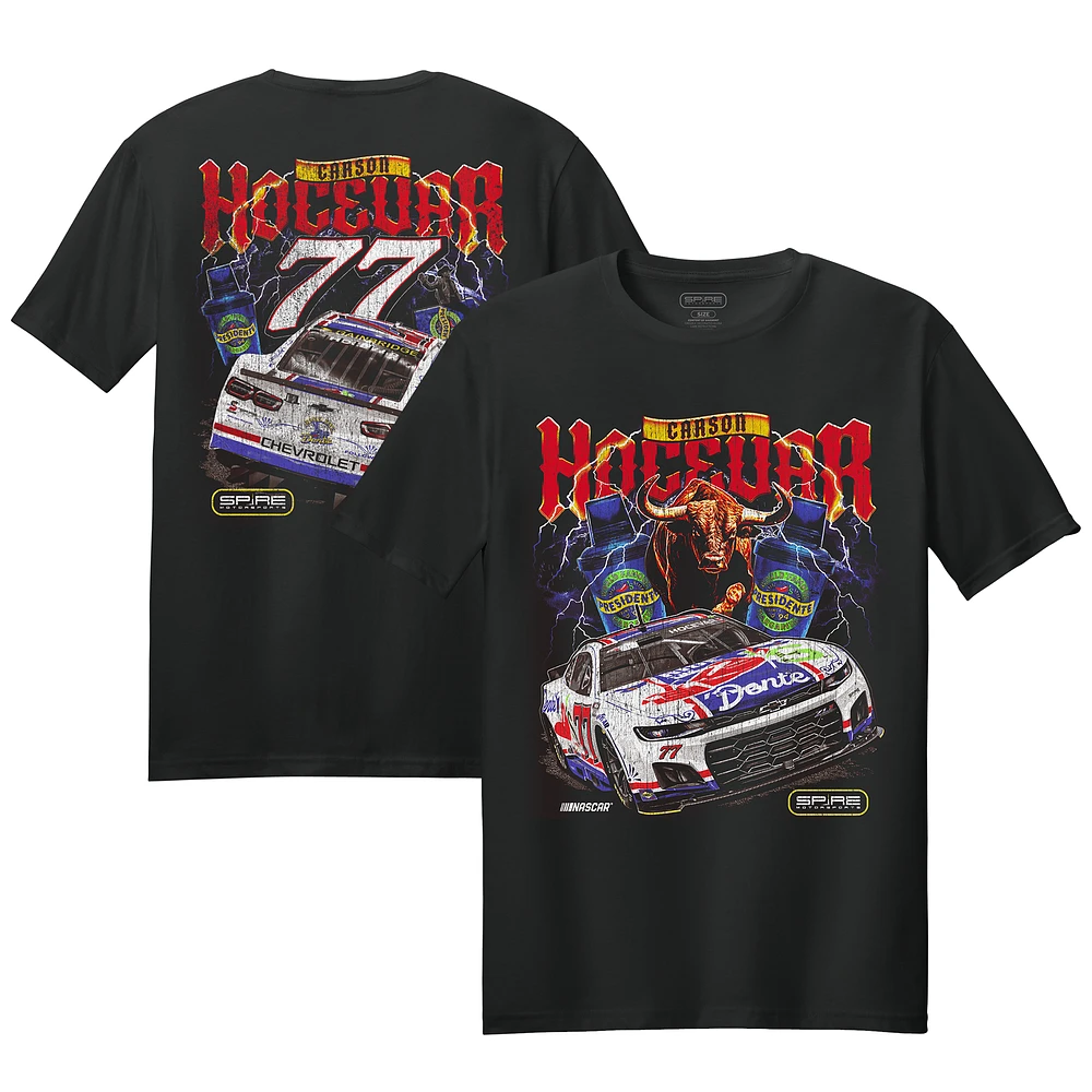 Men's Spire Motorsports Black Carson Hocevar Chili's Car T-Shirt