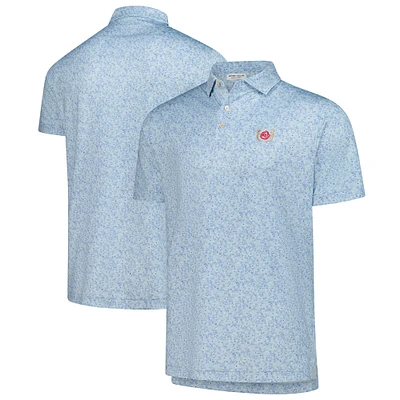 Men's Peter Millar Light Blue Kentucky Derby Performance Polo