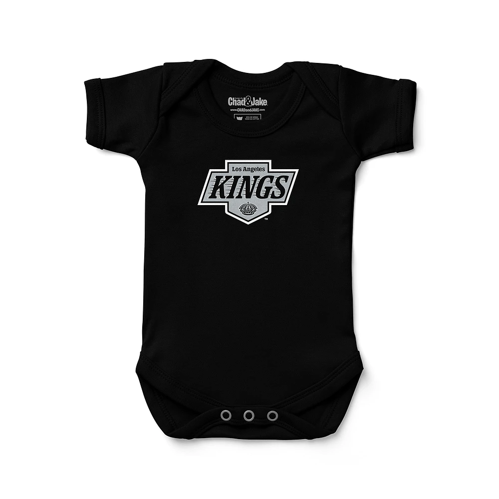 Infant Chad & Jake Black Los Angeles Kings Logo Bodysuit