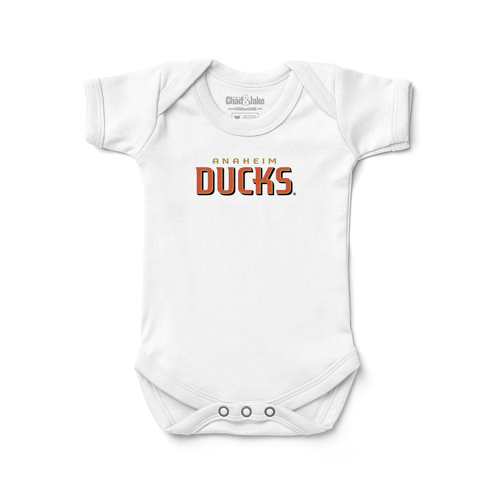 Infant Chad & Jake Anaheim Ducks Wordmark Bodysuit